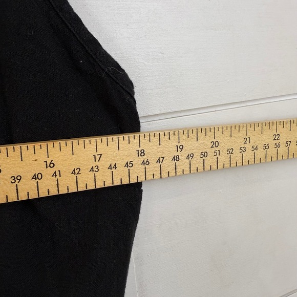 RAILS Frida Black Lace Detail Midi Dress Button FRONT LINEN WOMEN MEDIUM RESORT - Picture 8 of 11